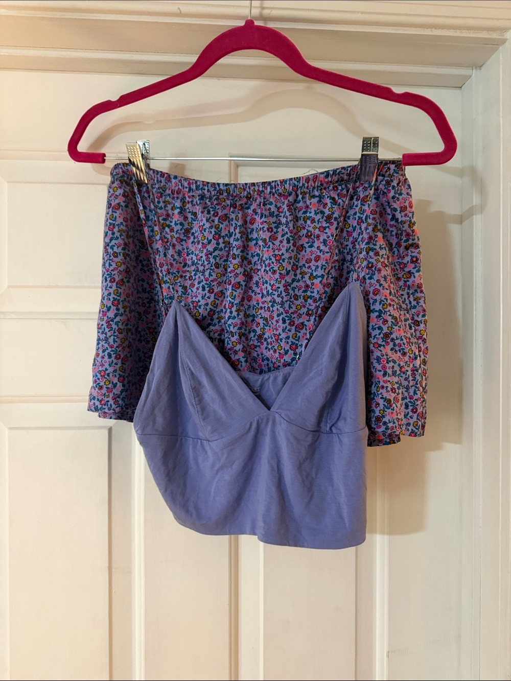 Victoria's Secret Blue Top with Floral Lining